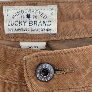 Lucky Brand tan Corduroy pants